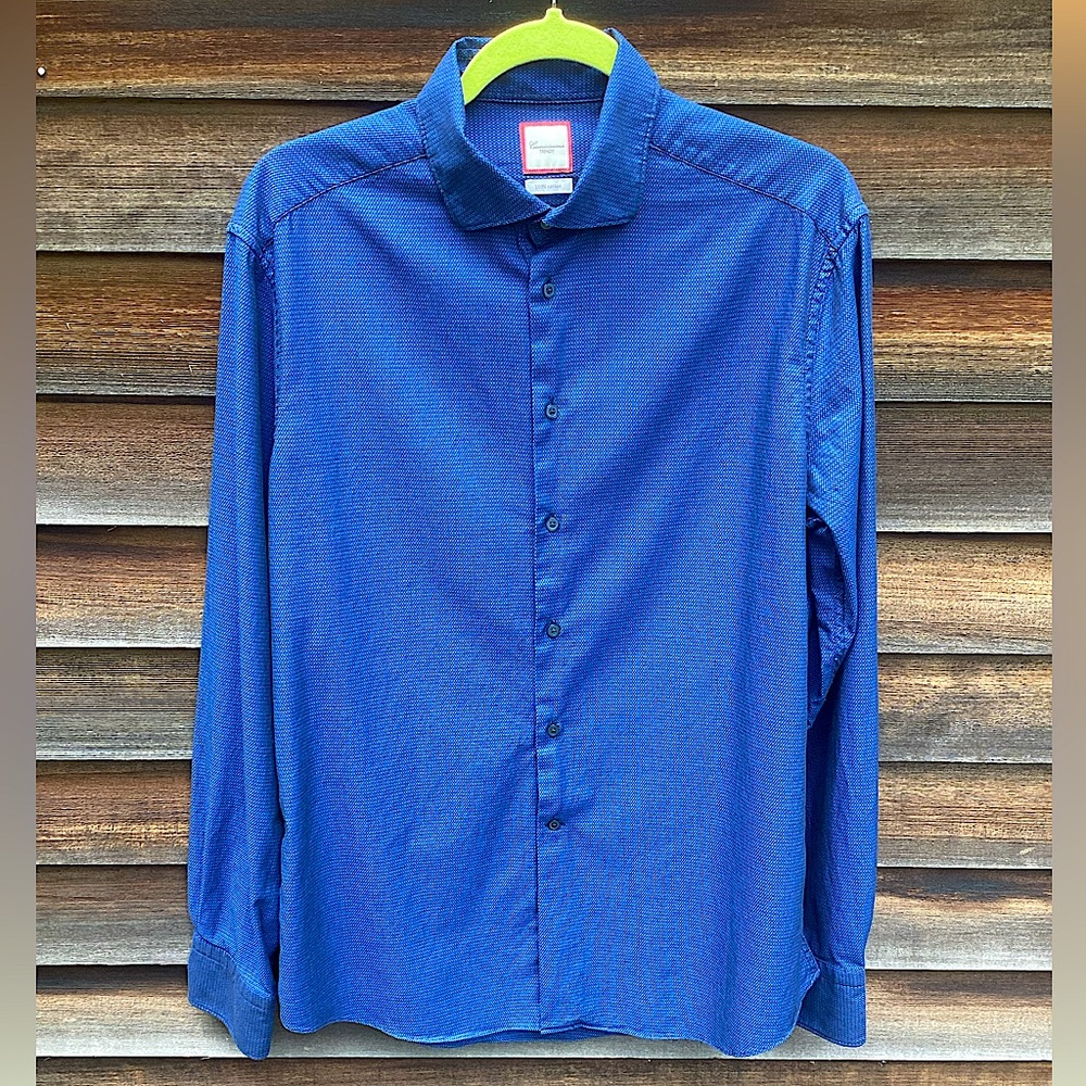 Men’s Camicissima Long-Sleeve Shirt, Size 16/41